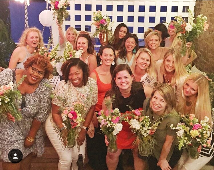 We had a blast supporting the LLS Foundation, making flower arrangements with Fetes de Fleures and drinking Rose and Skinny Dip Charleston!